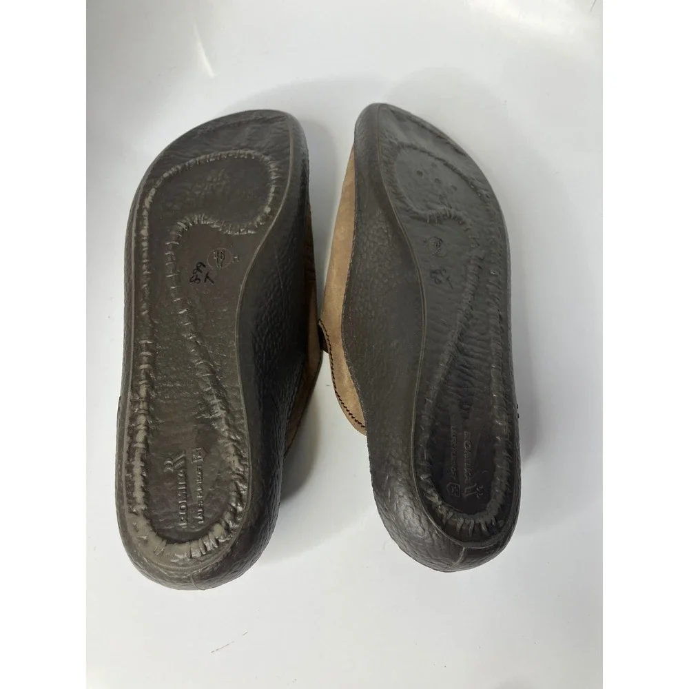 Romika Leather Clogs Mens 46 Brown Good Slip On Mules Comfort Shoes